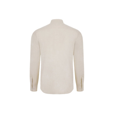 VL PRITHVI MAN. Camisa Oxford (180 g/m²) para homem em algodão (50), poliéster (45) e elastano (5)